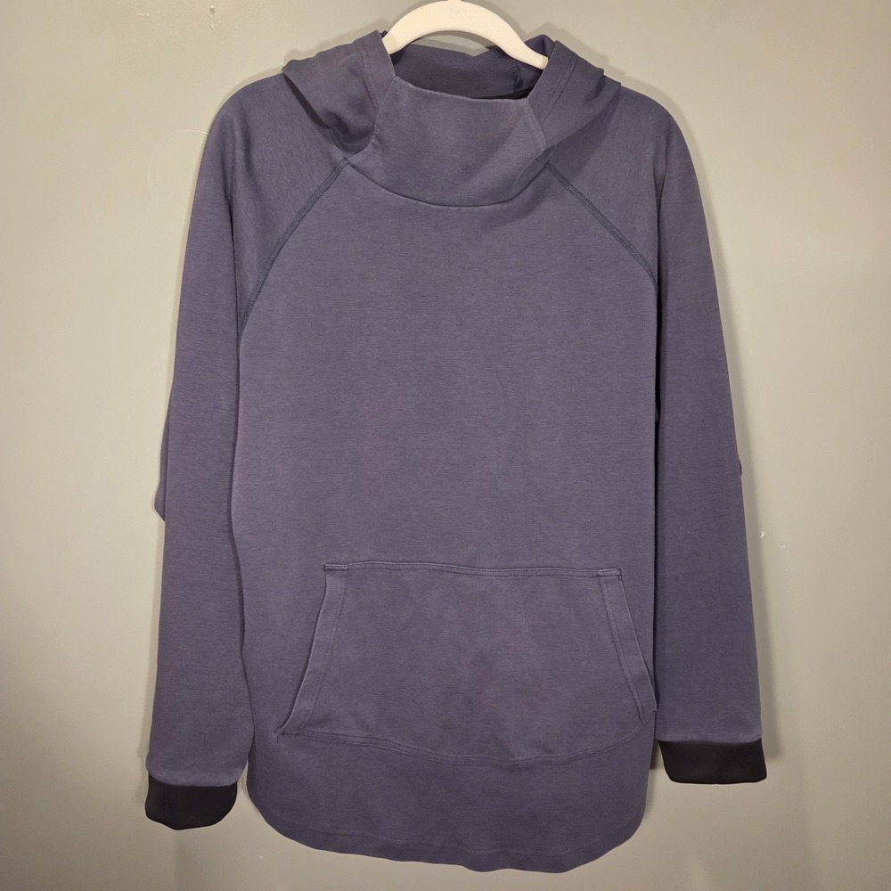 BYLT Premium Drop Cut Pullover Hoodie, Men's Size XL, Navy Blue & Black